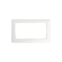 Катрин Рамка для 2-ой розетки пластик белый PFR00-7012-01