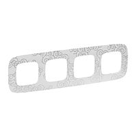 Valena ALLURE Рамка 4-ная универсальная хром 754344