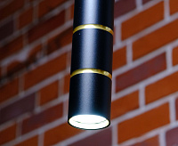 Светильник подвесной 35w GU10 черный/золото ML1868