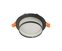 Светильник встраиваемый GX53 DL500 15W черный, круг
