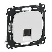 Valena ALLURE Розетка телефонная RJ11 c лиц панелью бел 753738 сн/пр Valena ALLURE Розетка телефонная RJ11 c лиц панелью бел 753738 сн/пр