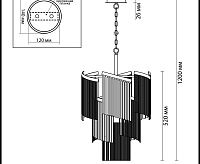 Люстра HALL  ODL20 565 Graza 4630/7