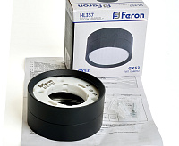 Светильник потолочный GX53 12W 230V черный HL357