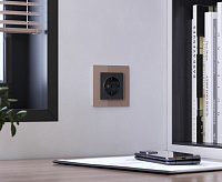 Веркель Рамка на 1 пост (молочный/стекло) W0011141 сн/пр