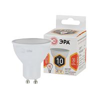 Лампа светодиодная 10W GU10 2700К ЭРА