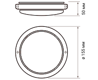 Накладной светильник PBH-PC2-RA 8W 4000K WHITE JAZZway