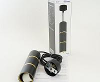 Светильник подвесной 35w GU10 черный/золото ML1868