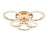 Люстра светодиодная FA418/3+3 GD золото 90W (пду)