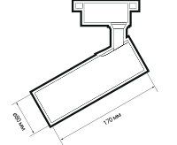 Светильник PTR  0620 20w 4000K 24° WH(белый)  IP40 Jazzway сн/пр