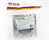 Эрна Выключатель 3-кл в сборе слоновая кость PSW10-9007-02