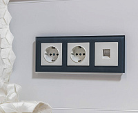 Веркель Розетка телефонная RJ-11 (белый) WL01-RJ-11 сн/пр