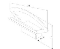 Настенный светодиодный светильник MRL 1009 Pavo LED белый IP20