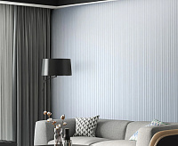 Панели 3D RAIL EAST из вспененного полистирола Айсберг 2700х120х12 мм Белая