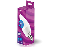 Лампа светодиодная свеча С37, 9 Вт, Е14, 6500К 32509 3