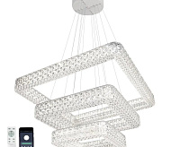 Люстра светодиодная "AKRILIKA" 120W 3S-APP-555-CHROME/CLEAR-220-IP20 