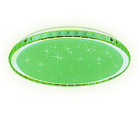 Накладной светильник с подсветкой RGB FF501 CH 60W 3000-6400K белый (ПДУ ИК)