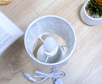 Настольная лампа BETA 1xE14 R-100x120x275-WHITE/WHITE-220-IP20