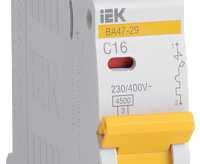 ВА47-29 C 1п 16А 4.5кА авт. выкл. ИЭК IEK MVA20-1-016-C