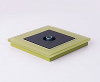 Веркель Розетка TV проходная&nbsp;&nbsp;(черный матовый) WL08-TV-2W сн/пр