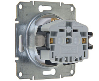 SEDNA Розетка 1-ная с/з бел SDN3000521