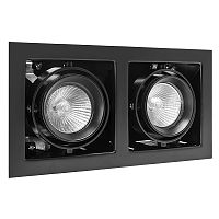 Светильник встраиваемый карданный 214028 CARDANO 16X2 MR16 ЧЕРНЫЙ