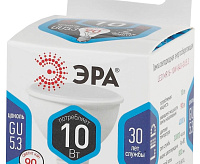 Лампа светодиодная 10W GU5.3 4000К ЭРА