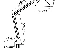 Настольная лампа Feron DE1430 24233 черный