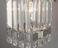 Бра 10100/1 хром/прозрачный хрусталь сн/пр
