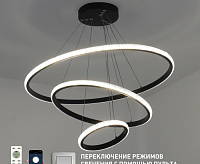 Люстра светодиодная "AKRILIKA slim" 70W 3R-APP-600x1100-BLACK/CLEAR-220-IP20 