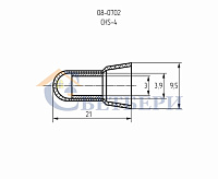 Концевая изолиров заглушка (КИЗ 3мм) 2 мм2 08-0702