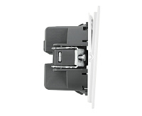 Мия Выключатель 1-кл, белая магнолия, RSW10-3103-01