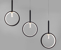 Подвесной LED светильник 90249/5 черный с ПДУ