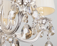 Люстра металл 10098/5 серебро/тонированный хрусталь