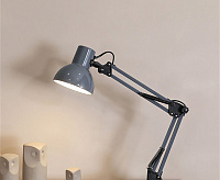 Настольная лампа HT-704GY, темно-серый (мат.), металл.