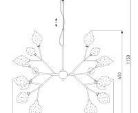 Люстра металл 546