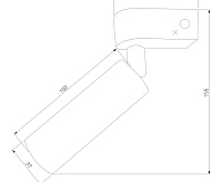 Бра 20143/1 LED латунь