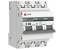 Автоматический выключатель EKF ВА 47-63 3P 4,5kA 40 А