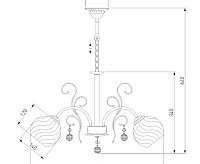 Люстра металл 30002/5 хром