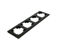 Катрин Рамка 4-ая пластик черный PFR00-7004-05