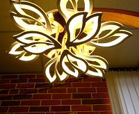 Люстра светодиодная SF5027/9C-WT-GD-RGB