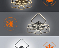 Люстра светодиодная "PRINCE" 144W 6S-646х618х135-CHROME/CRYSTALL-220-IP20