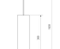 Подвесной LED светильник DLR023 12W 4200К черный матовый