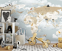 Фотообои DS 3D KID-125 (DL-001 песок) 4*2,7