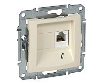 SEDNA Розетка телефонная RJ11 бежевый SDN4101147