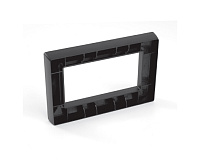 Катрин Рамка для 2-ой розетки пластик черный PFR00-7012-05