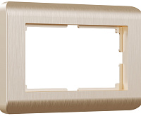 Веркель Рамка для двойной розетки (Stream шампань) WL12-Frame-01-DBL сн/пр