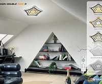 Накладной светильник FLEXION DOUBLE 80W R-500-WHITE/WHITE-220V-IP44 сн/пр