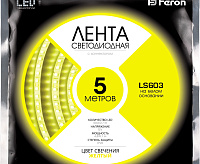 Лента светод 2835/60 4.8W/m 12V IP20 5м желтый с