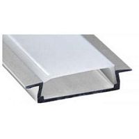 Профиль алюм встраив широкий серебро CAB252 (31*6*2000мм)