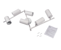 Светильник настенно-потолочный под лампу PCL 0606 6*GU10 WH белый IP20